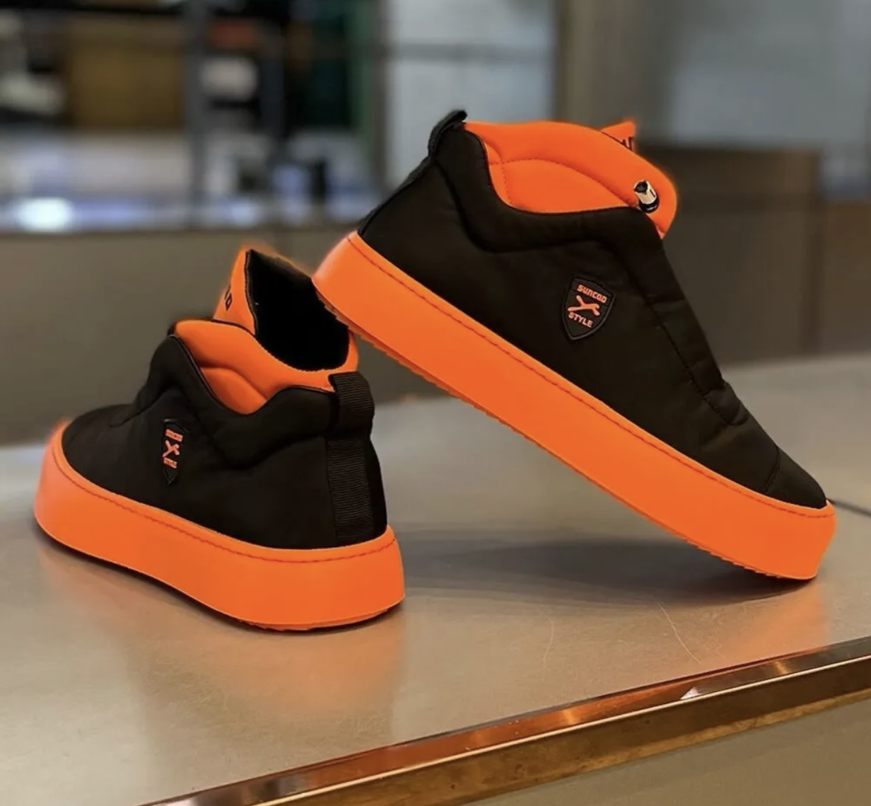 The 'Urban Ascent' Quilted Platform Mid-Top