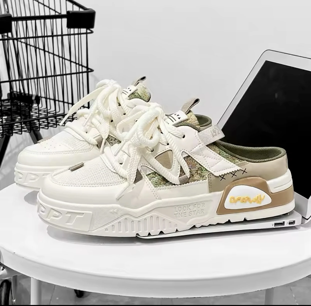 Trendy Slip-On Half Slippers